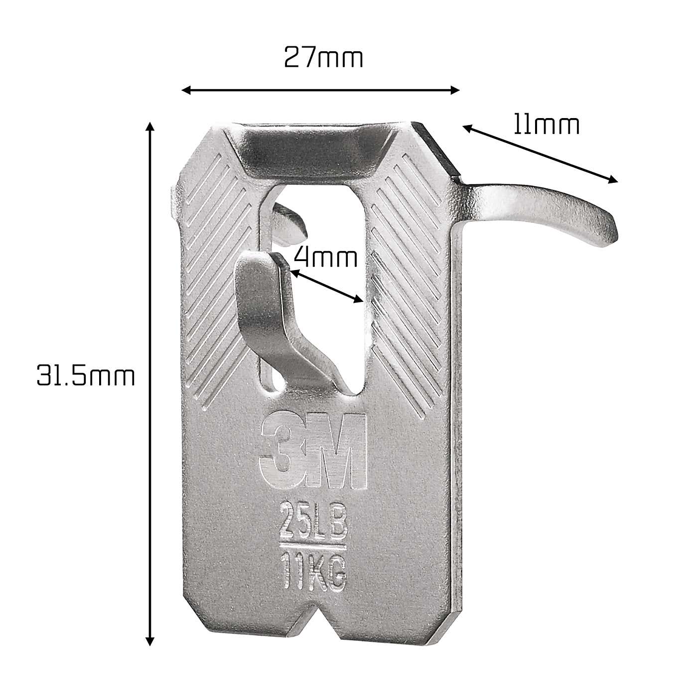 3M CLAW™ Plasterboard Picture and Mirror Hooks, 11 kg
