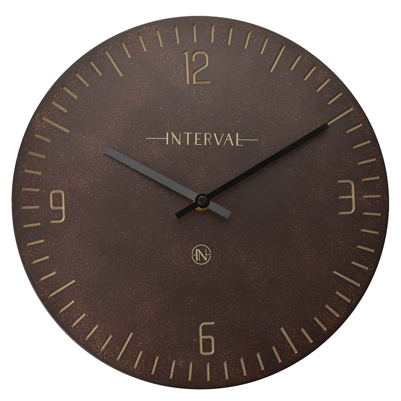 Interval Narrow Baton Resin Wall Clock