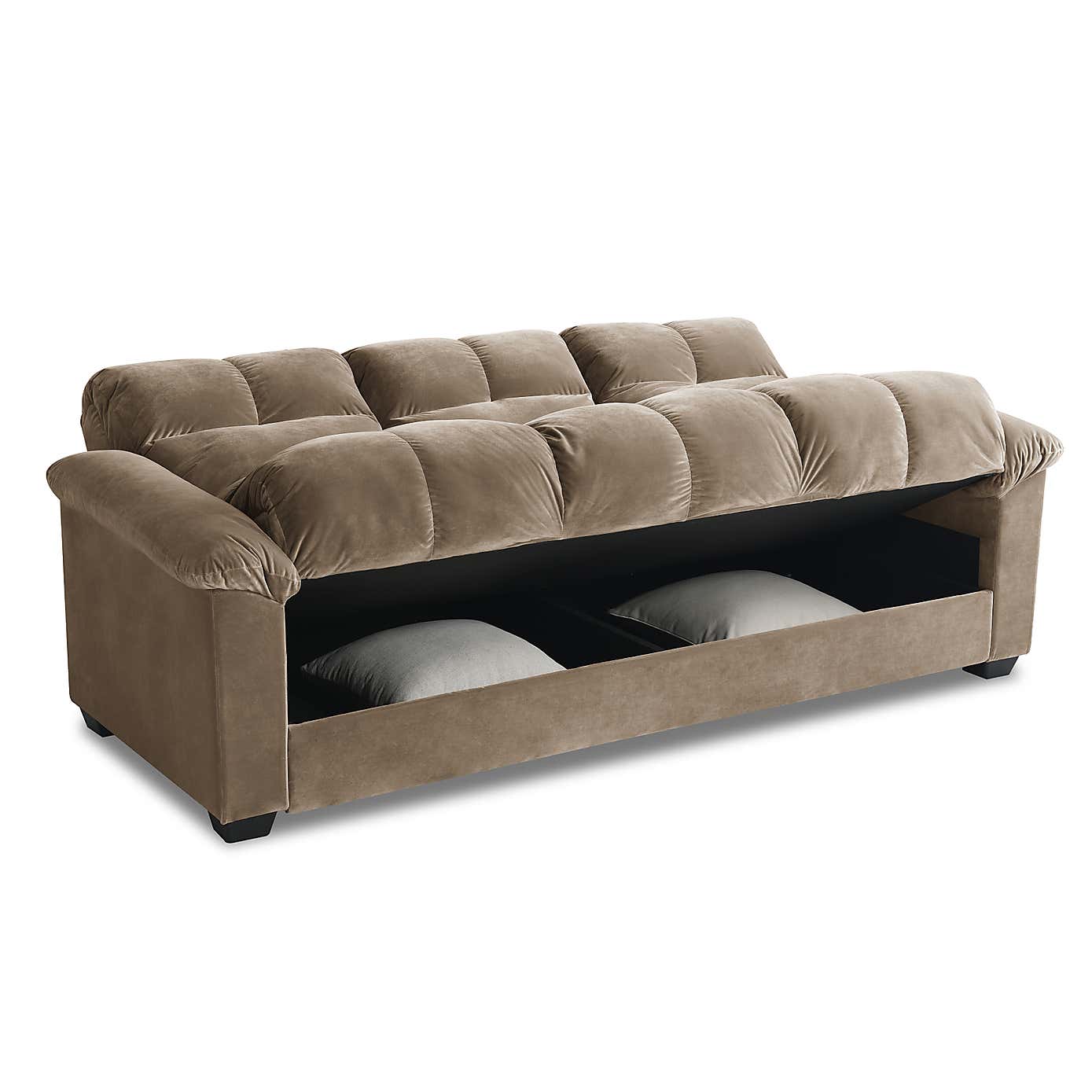 Margo Velvet 3 Seater Sofa Bed
