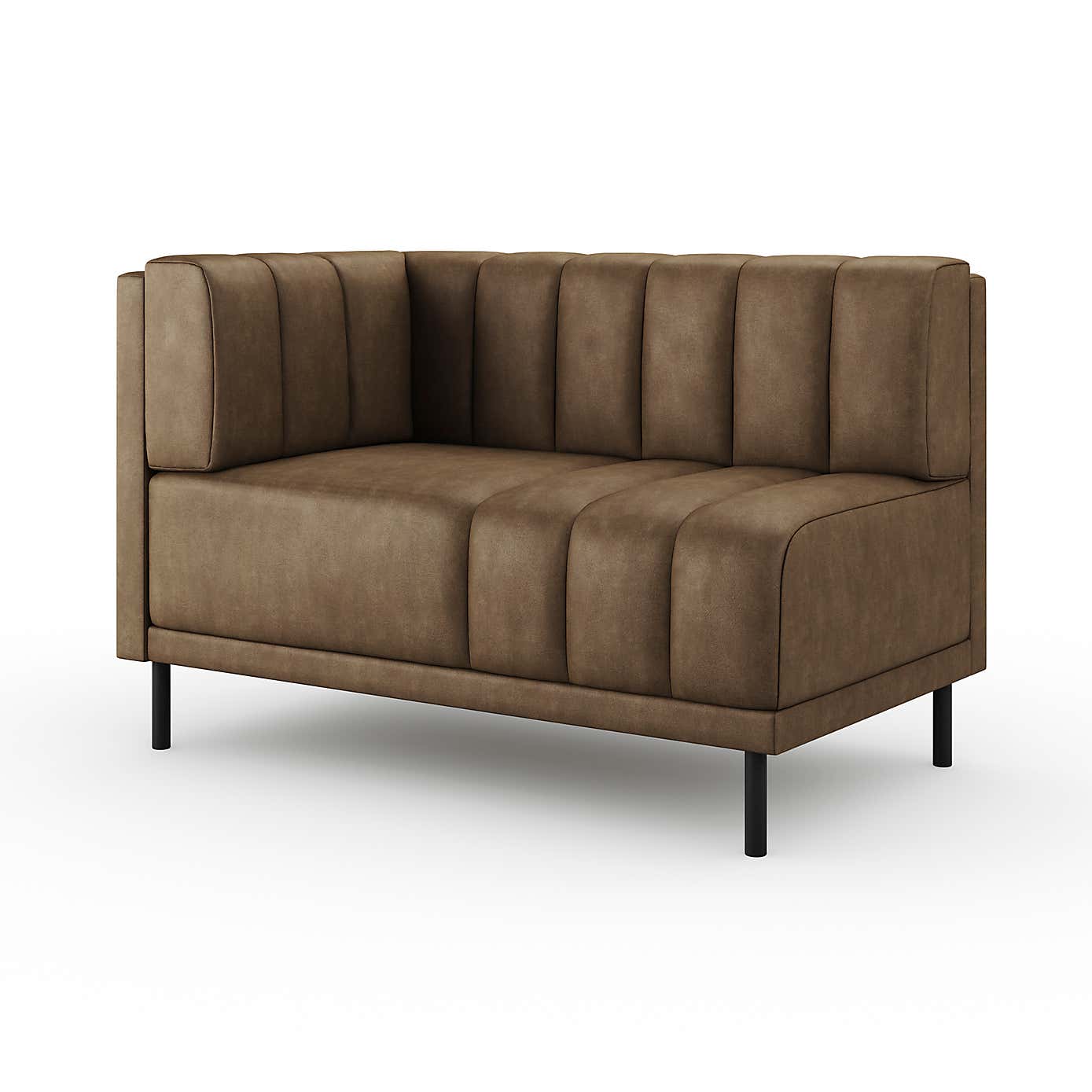 Amali Corner Dining Bench, Faux Leather