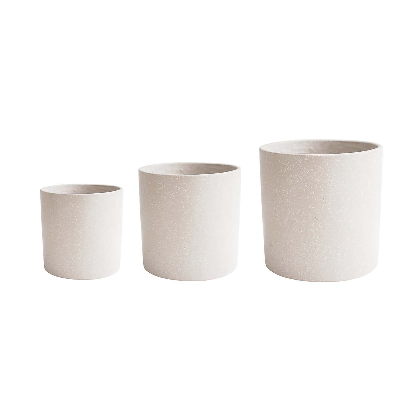 Set of 3 Valetta Terrazzo Planters