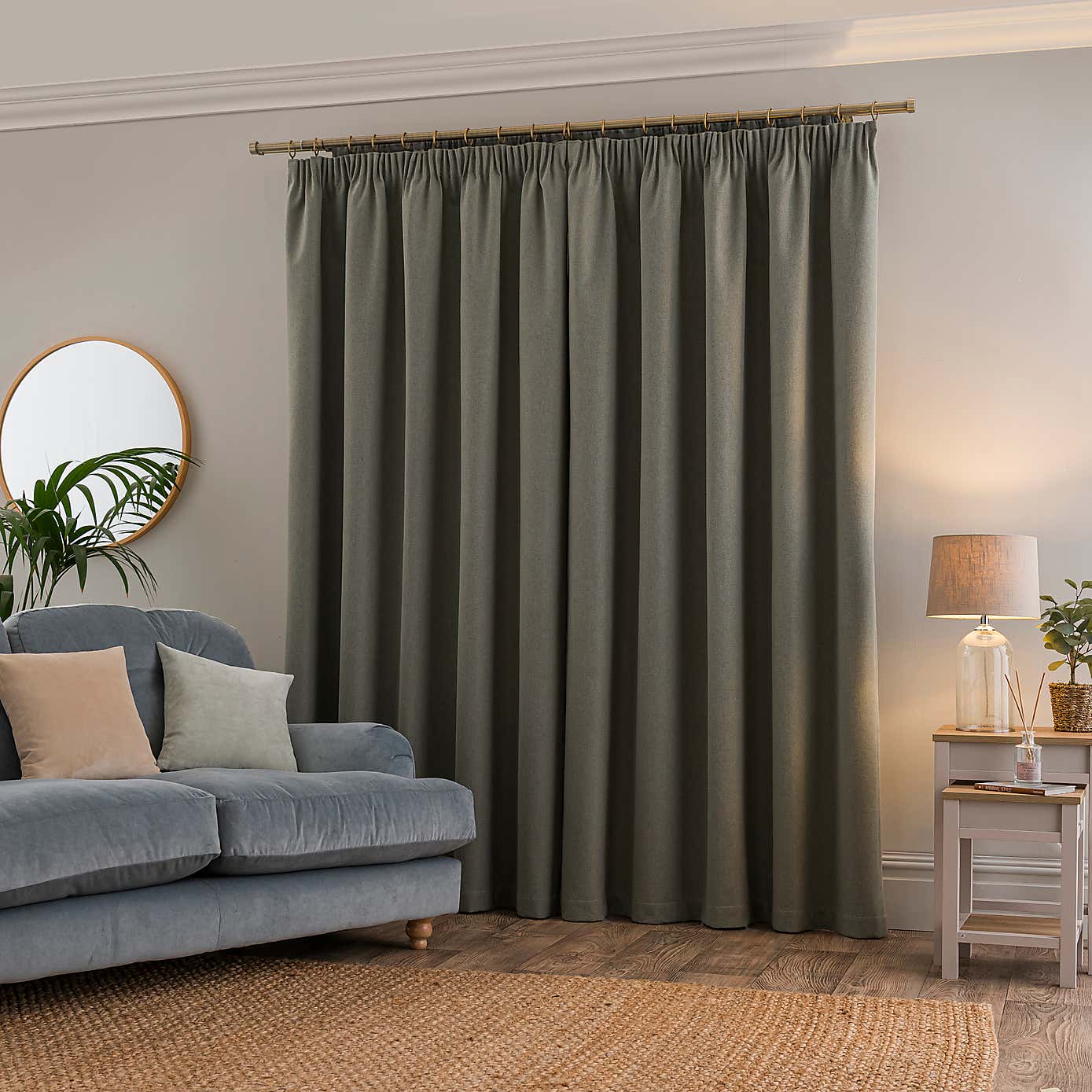 Libra Washable Blackout Pencil Pleat Curtains