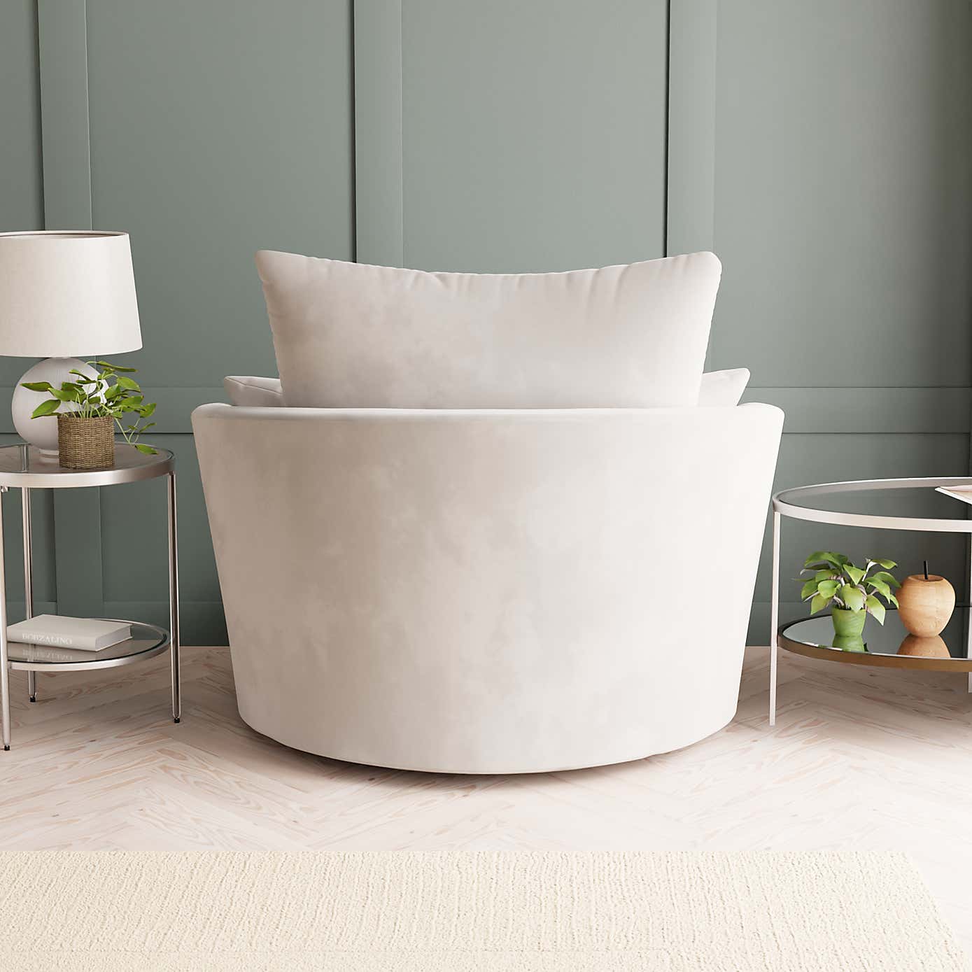 Blake Opulent Velvet Swivel Chair