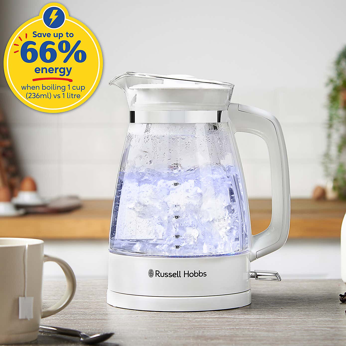 Russell Hobbs Classic 1.7L Glass Kettle