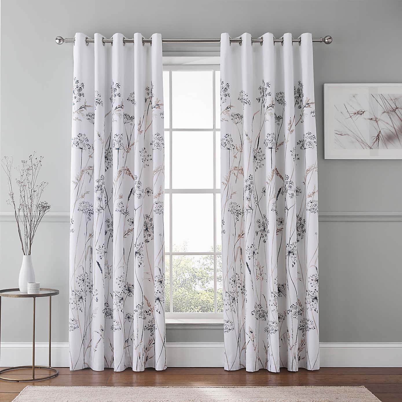 Dorma Purity Meadow Blackout Eyelet Curtains