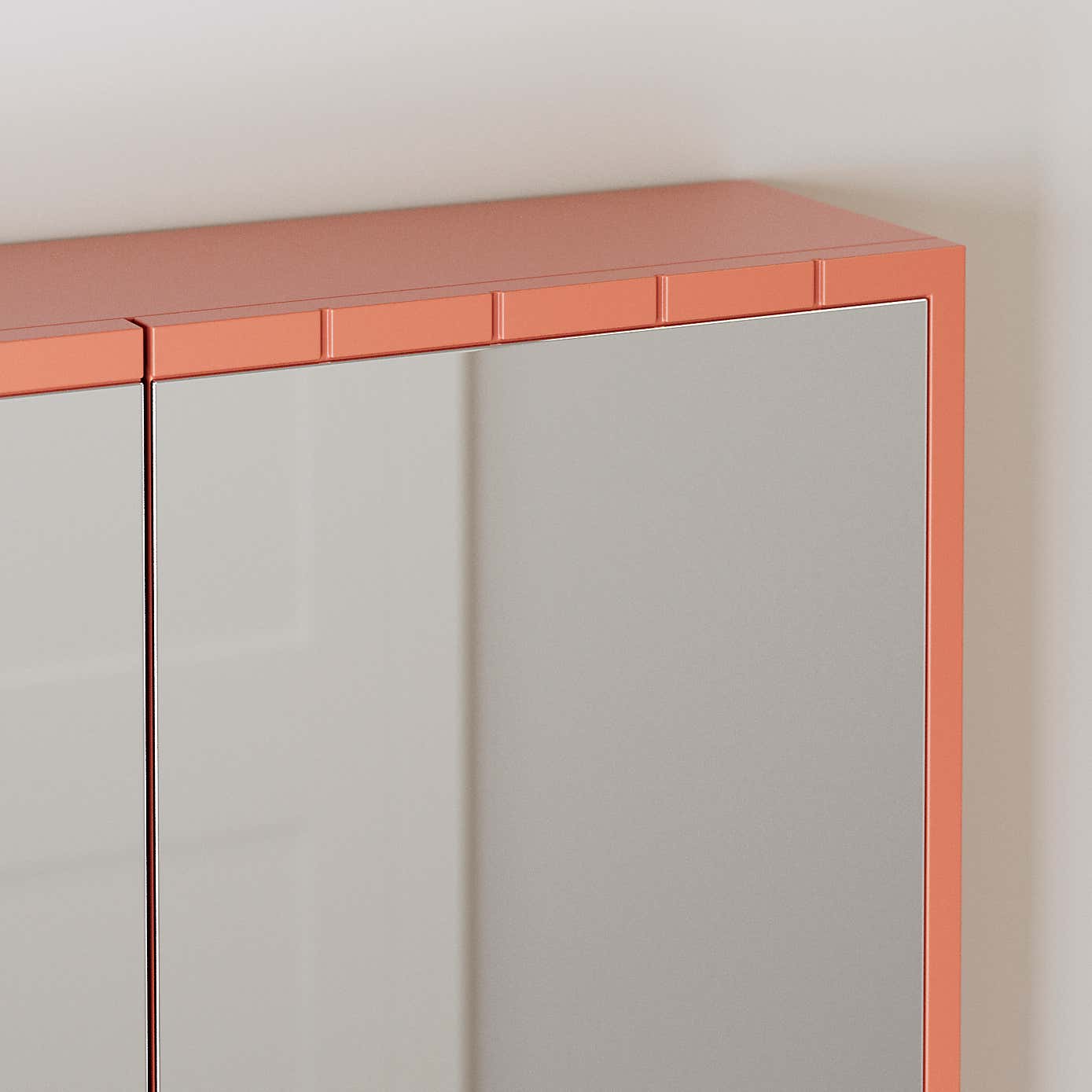 Scallop Mirror Wall Cabinet