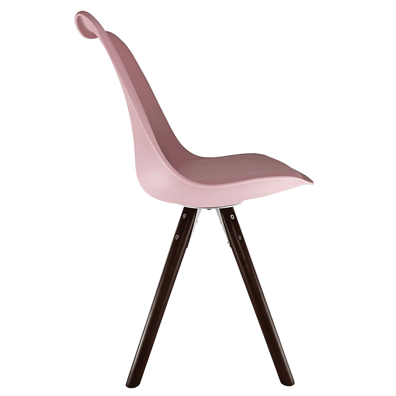 Fusion Living Soho Plastic Dining Chair with Pyramid Legs