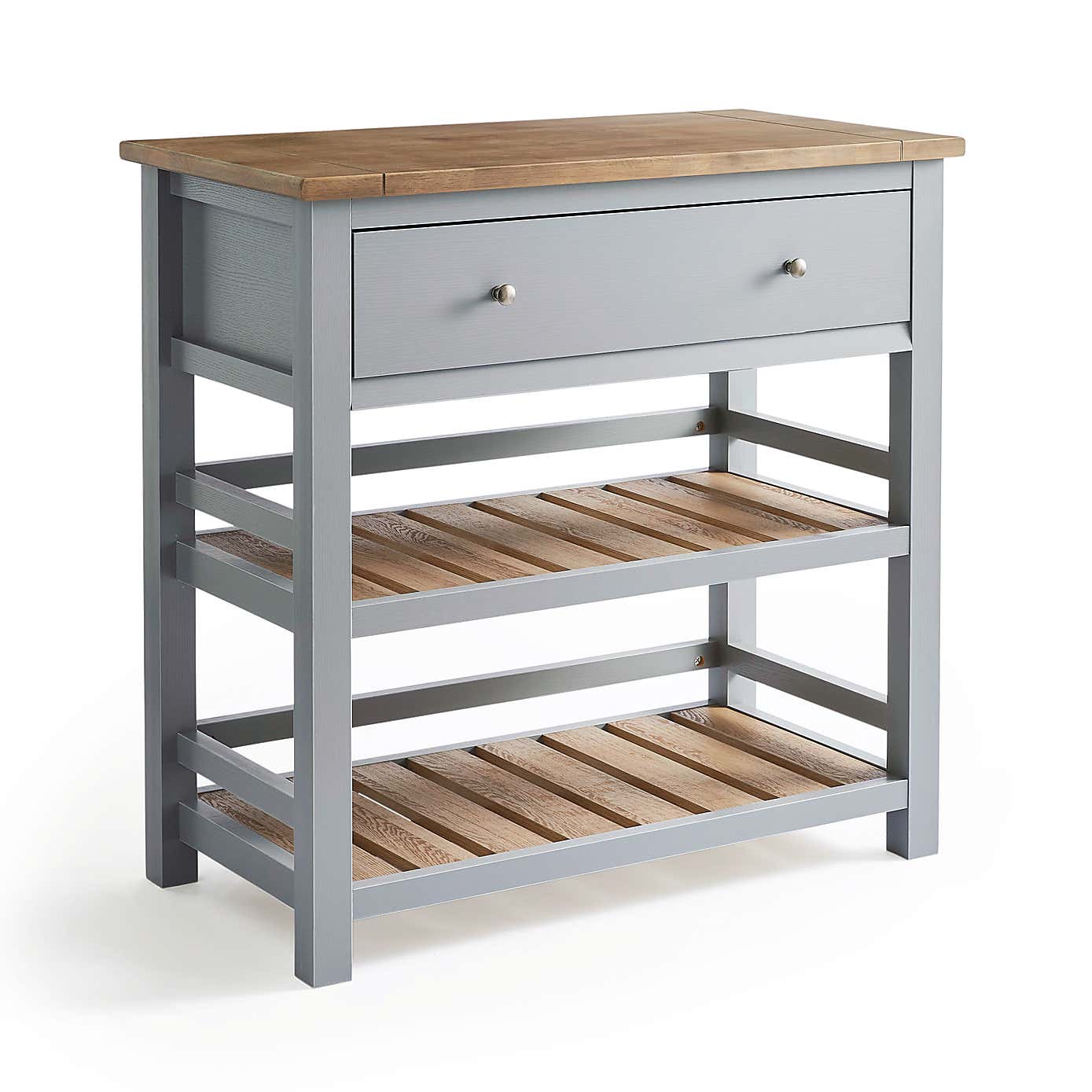 Olney Compact Kitchen Island Grey