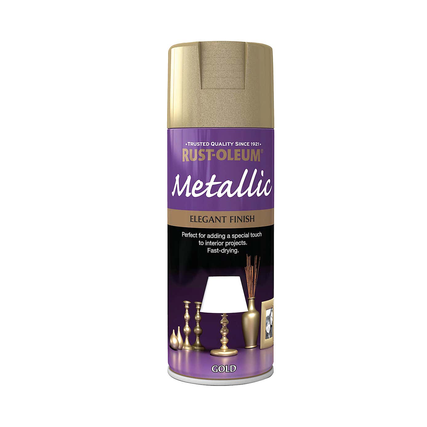 Rust-Oleum Gold Elegant Metallic Spray Paint 400ml
