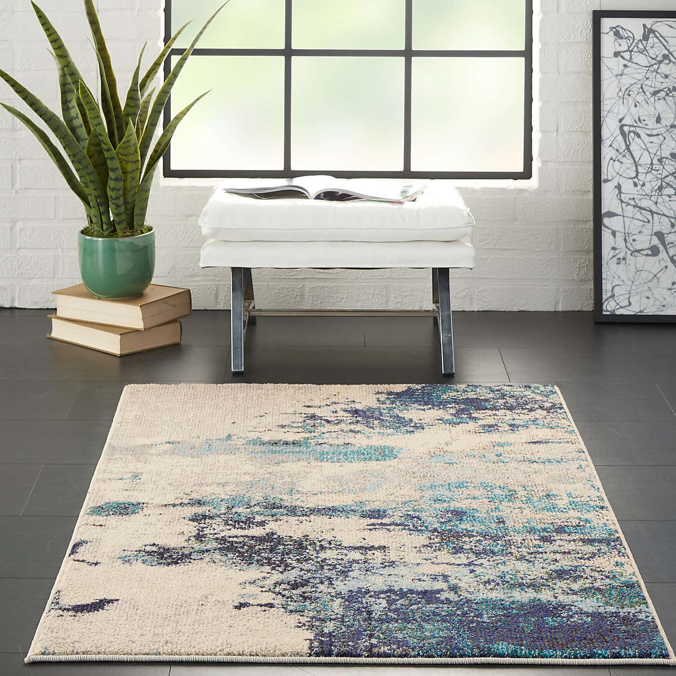 Teal Celestial Rug