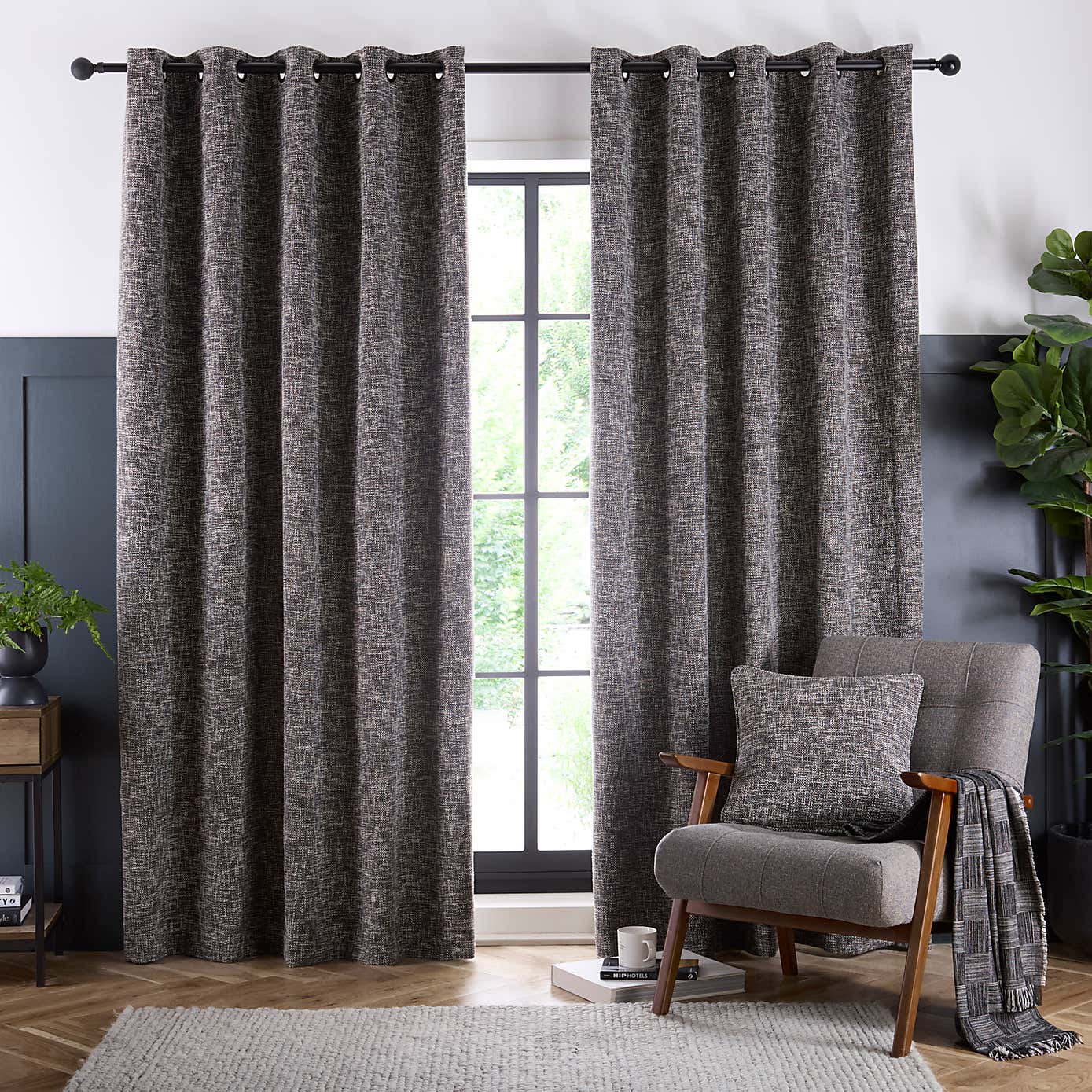 Everson Boucle Eyelet Curtains