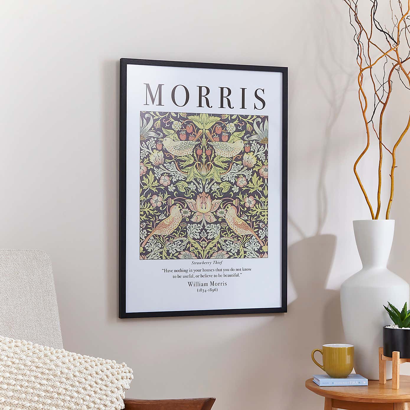 Strawberry Thief by William Morris Framed Print