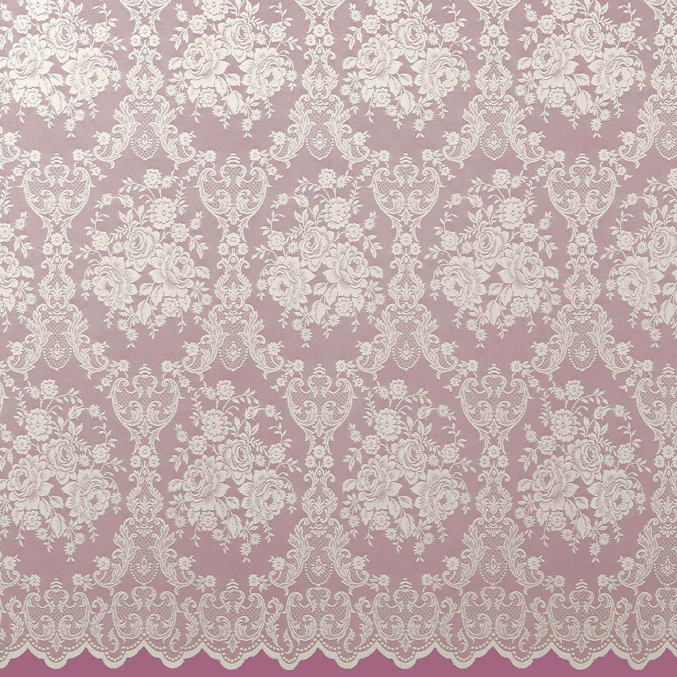 Shabby Chic White Lace Panel