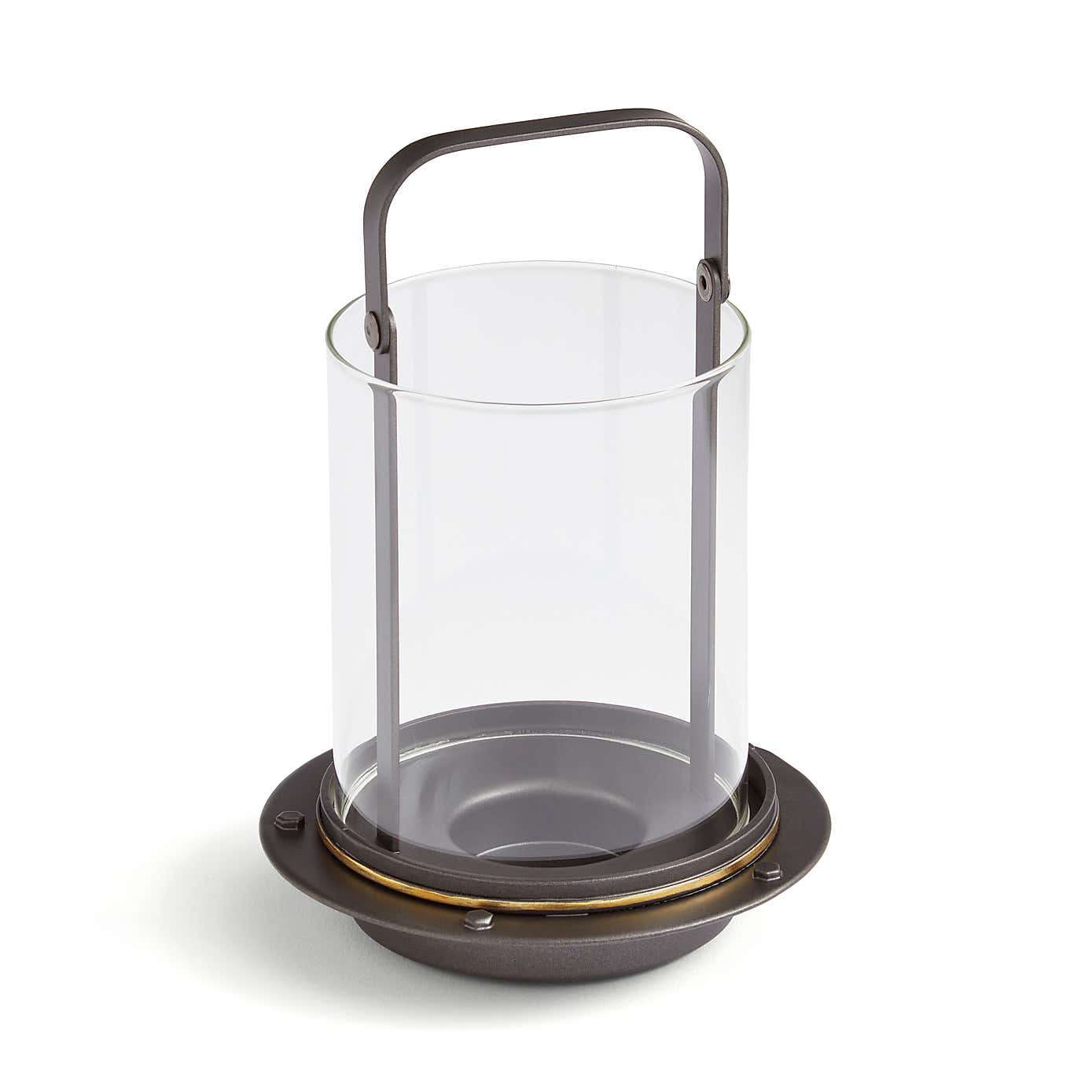 Industrial Glass & Metal Lantern