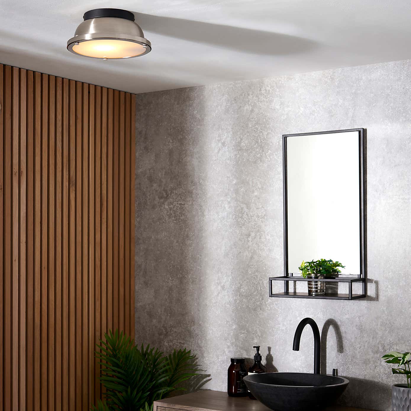 Barton Bathroom 1 Light Flush Ceiling Fitting