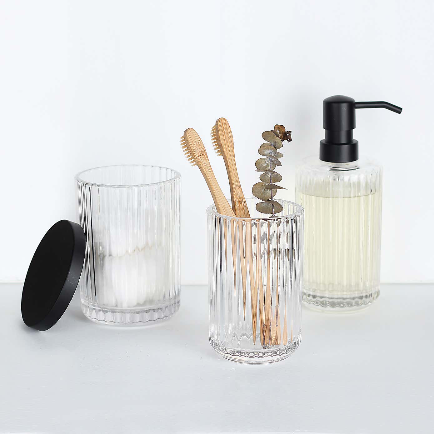 London Ribbed Glass Tumbler