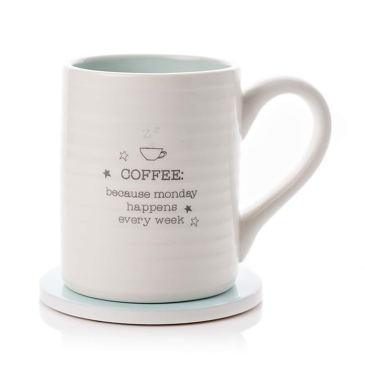 Love Life Monday Coffee Mug n Coaster Set