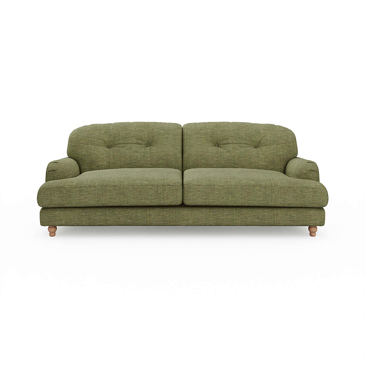 Martha Slub Faux Linen 4 Seater Sofa