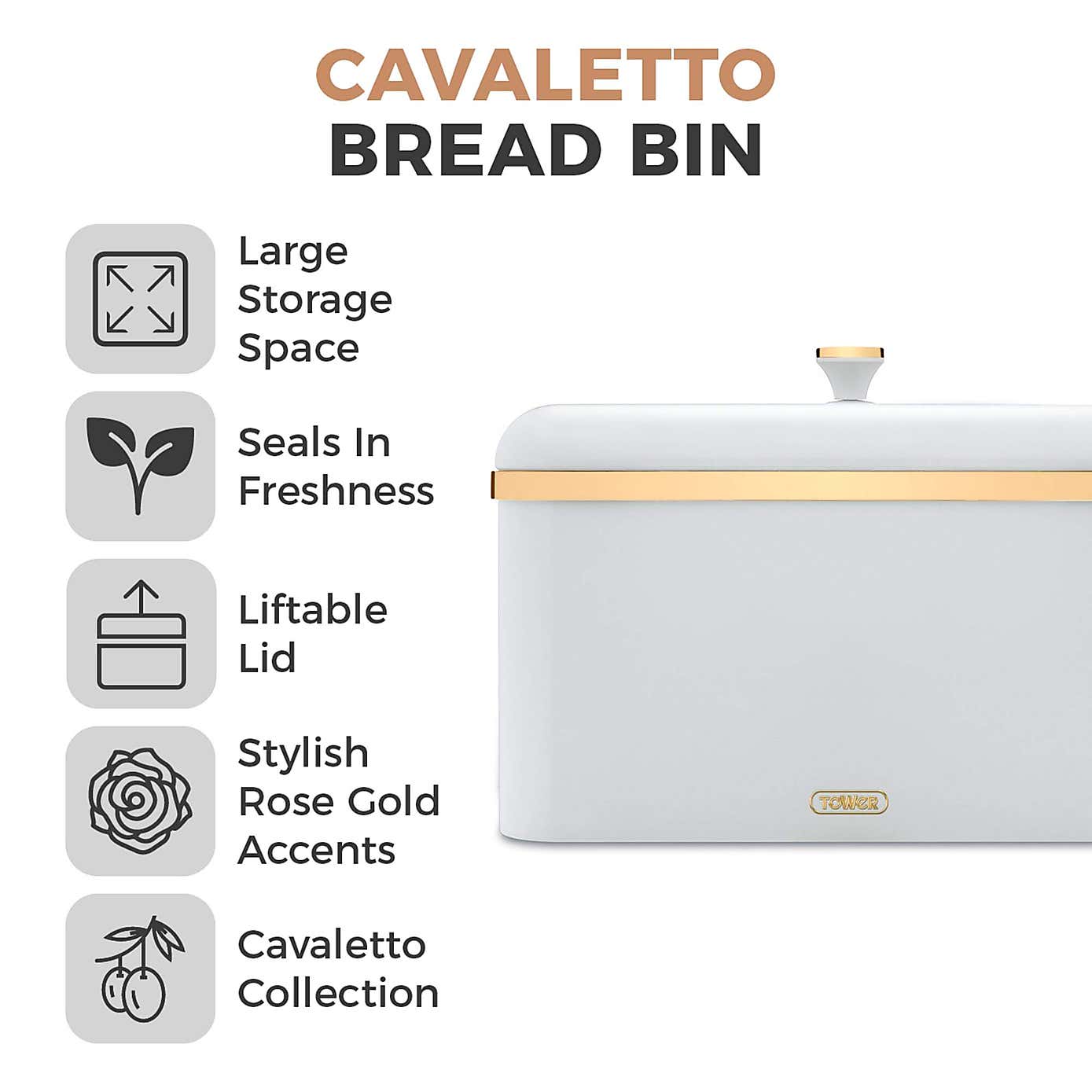Tower Cavaletto Bread Bin