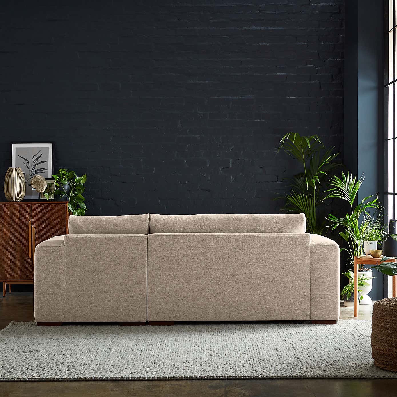 Clayton Cosy Weave Corner Chaise