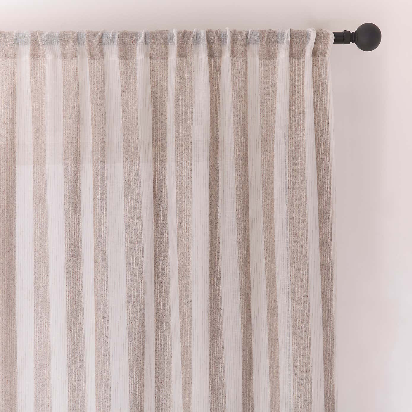 Lettie Stripe Slot Top Voile Panel