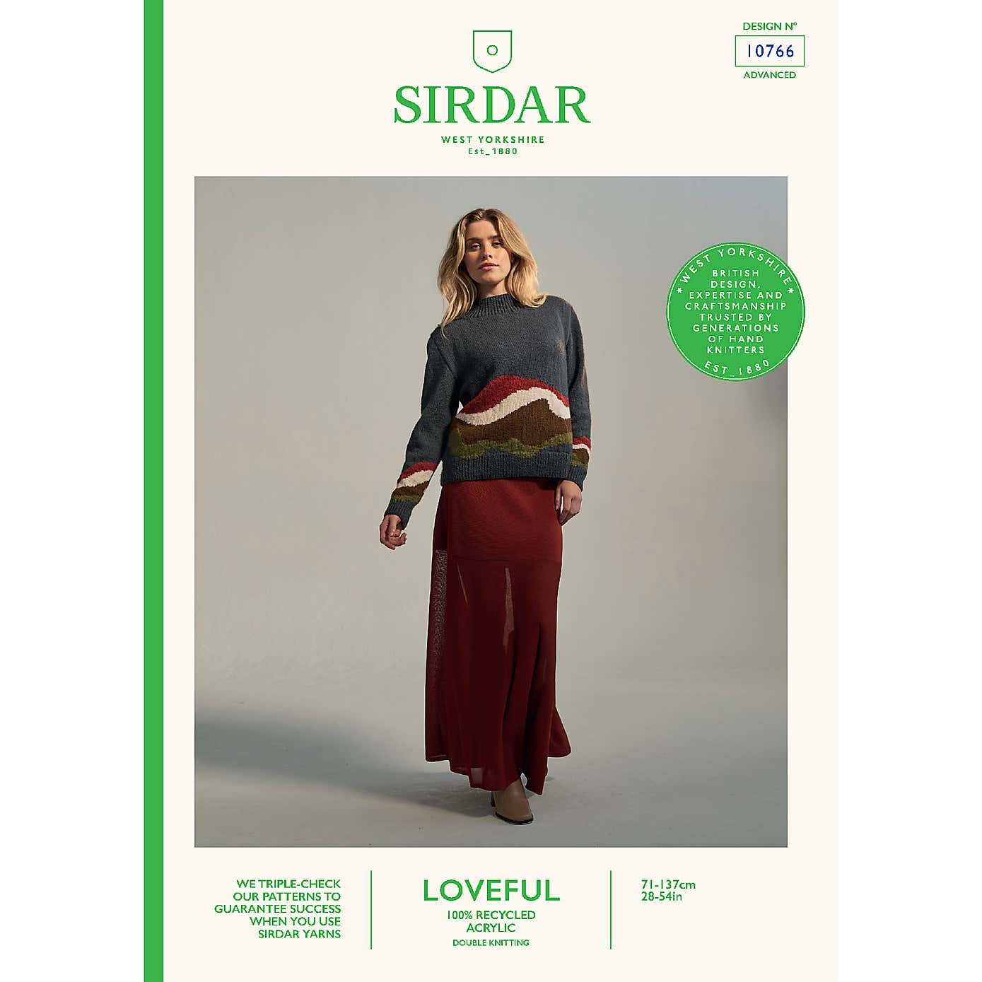 Sirdar Loveful Earthscape Sweater Pattern Leaflet