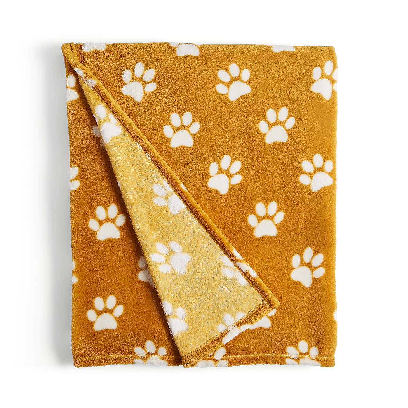 Printed Paw Print Throw