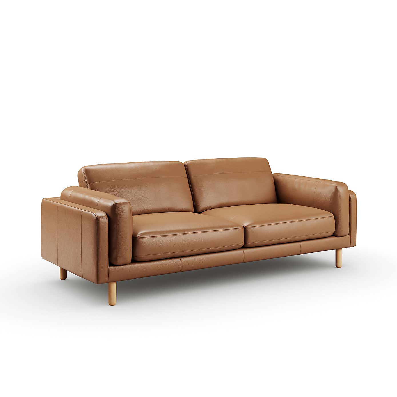 Newton Classic Leather 4 Seater Sofa