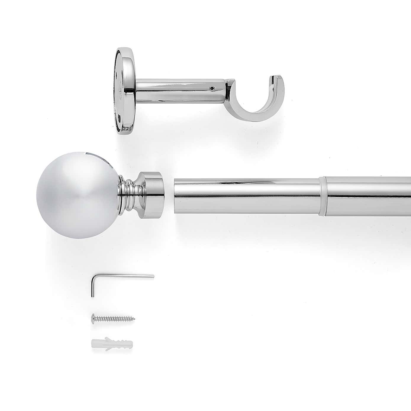 Ashton Metal Extendable Eyelet Curtain Pole