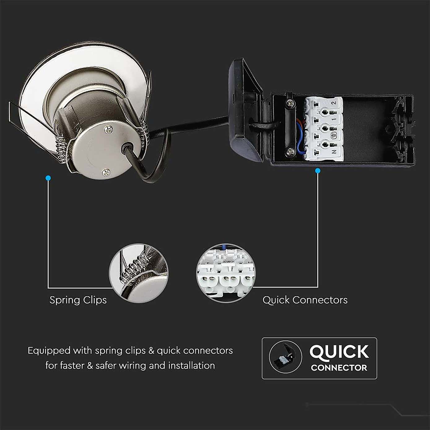 Set of 10 V-TAC 5W LED Outdoor Spotlights