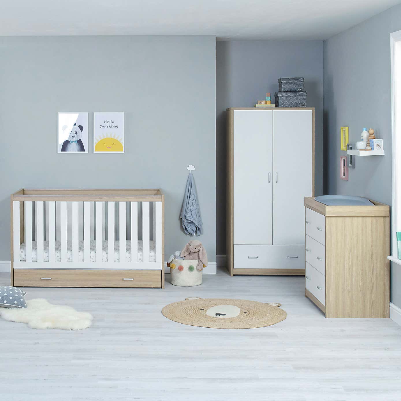 Babymore Veni 3 Piece Nursery Furniture Set