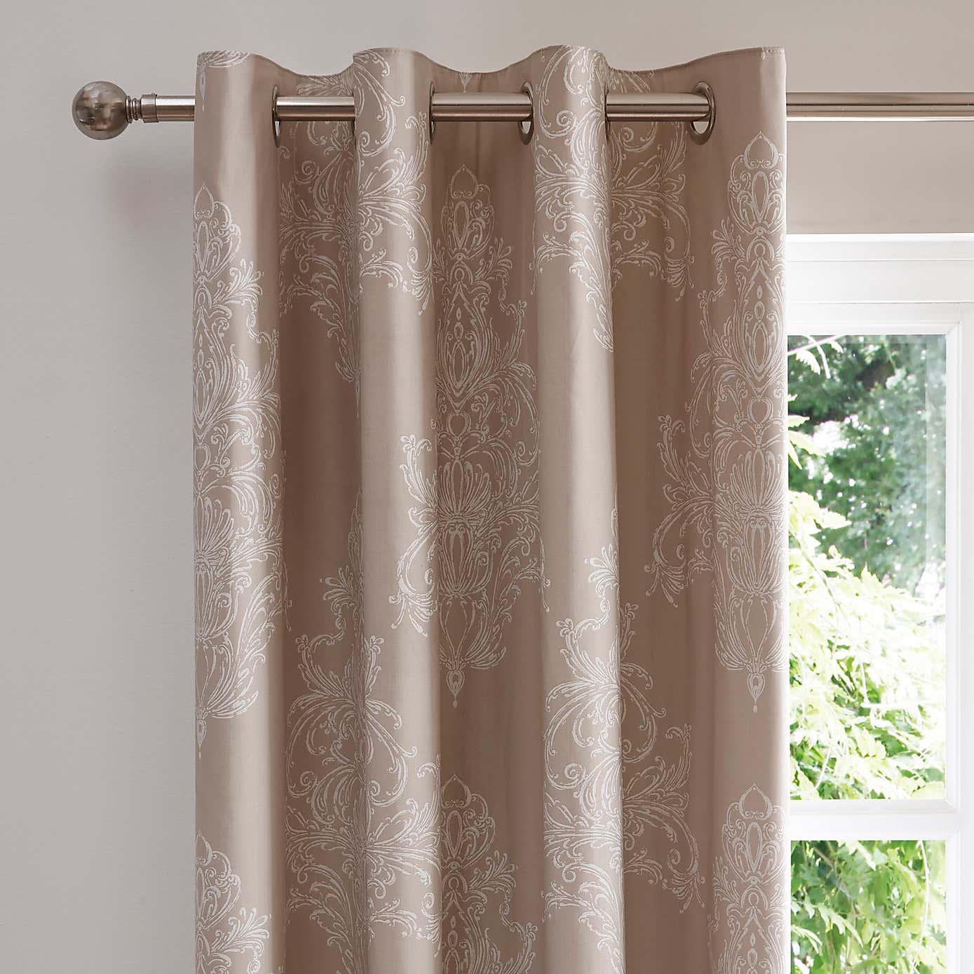 Versailles Natural Thermal Eyelet Curtains
