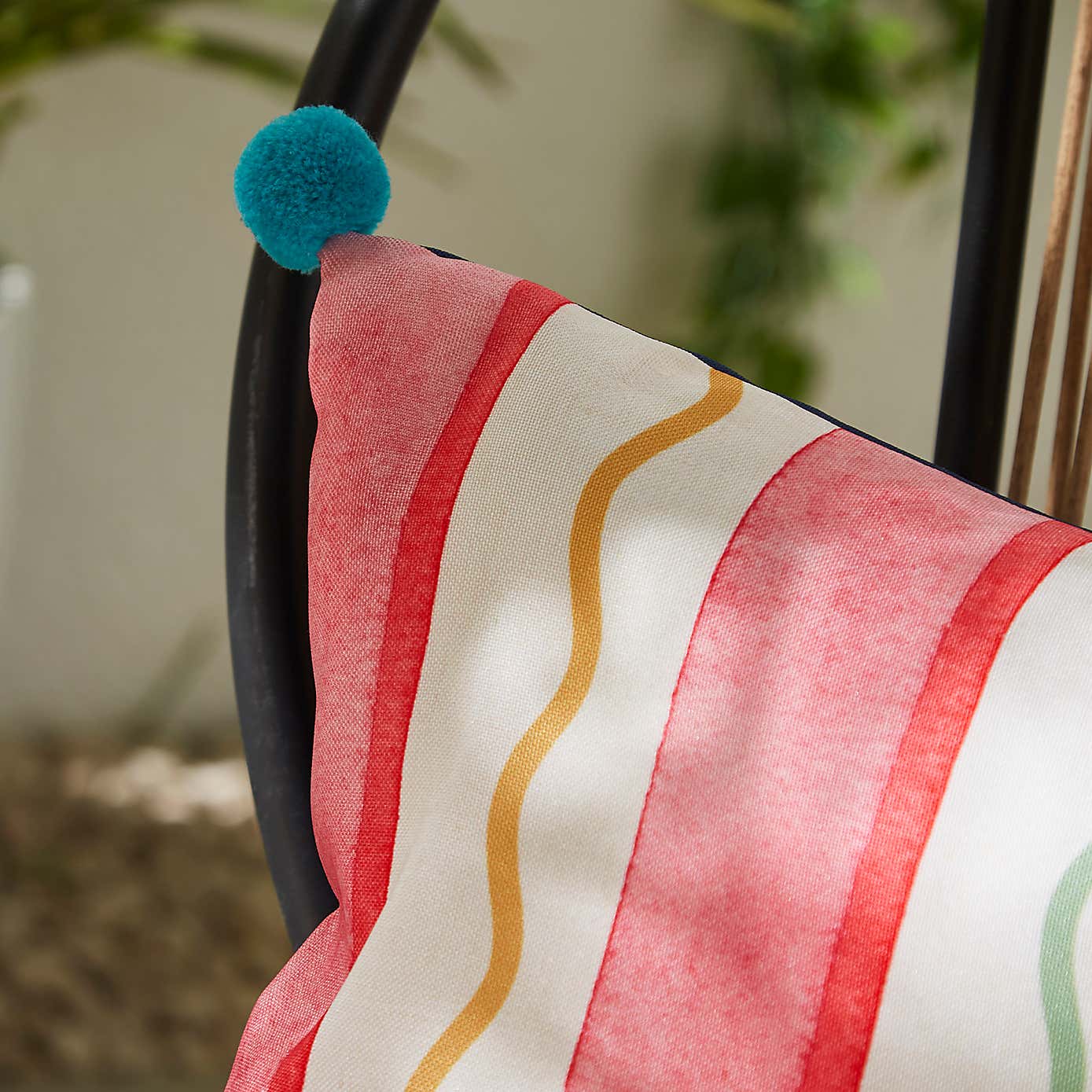Wiggle Watercolour Outdoor Rectangle Cushion