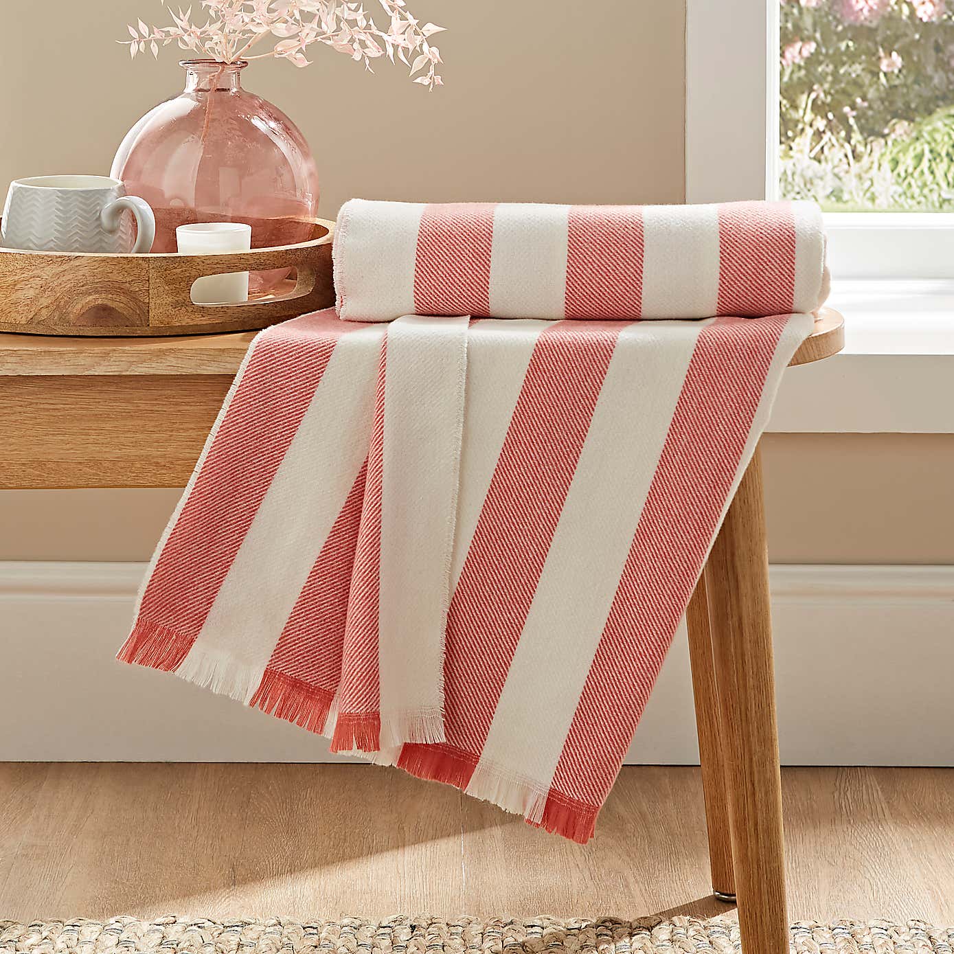 Soft Stripe Throw 130cm x 180cm