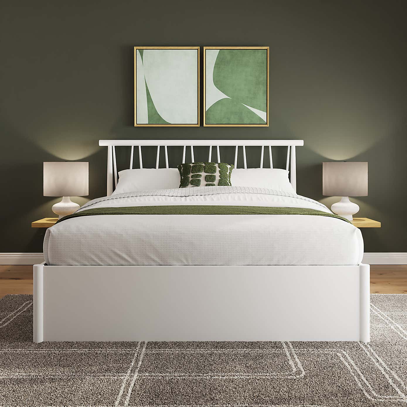 Fusum Spindle Ottoman Bed