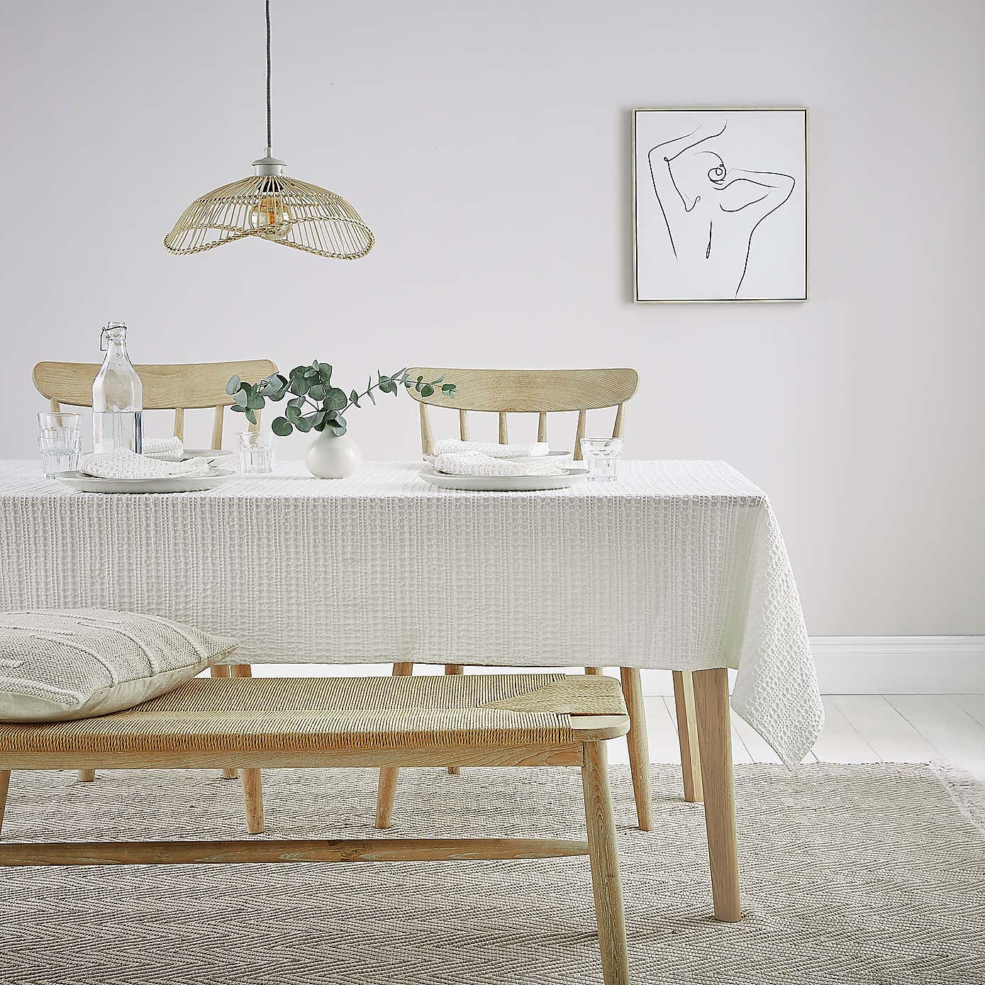 Amberley Waffle Tablecloth