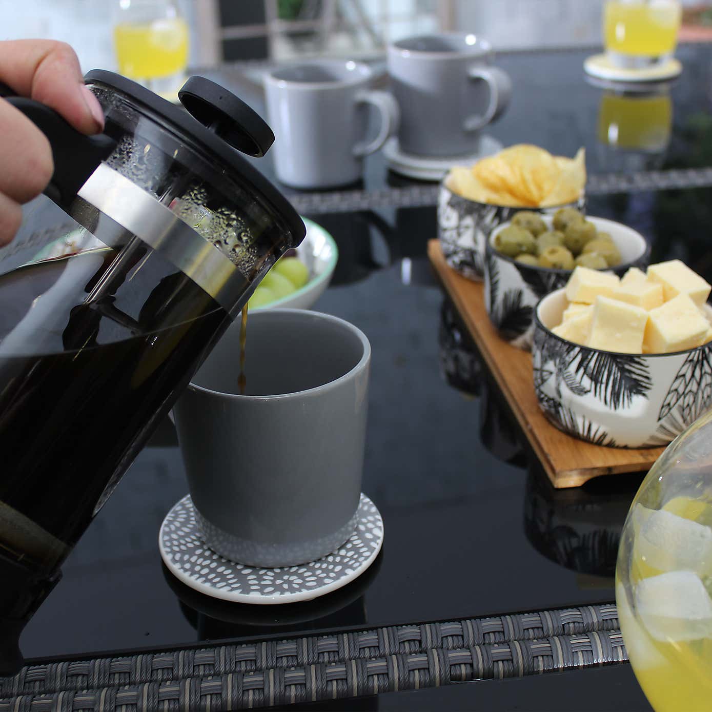 Cannes Grey 10 Seater Cube Set