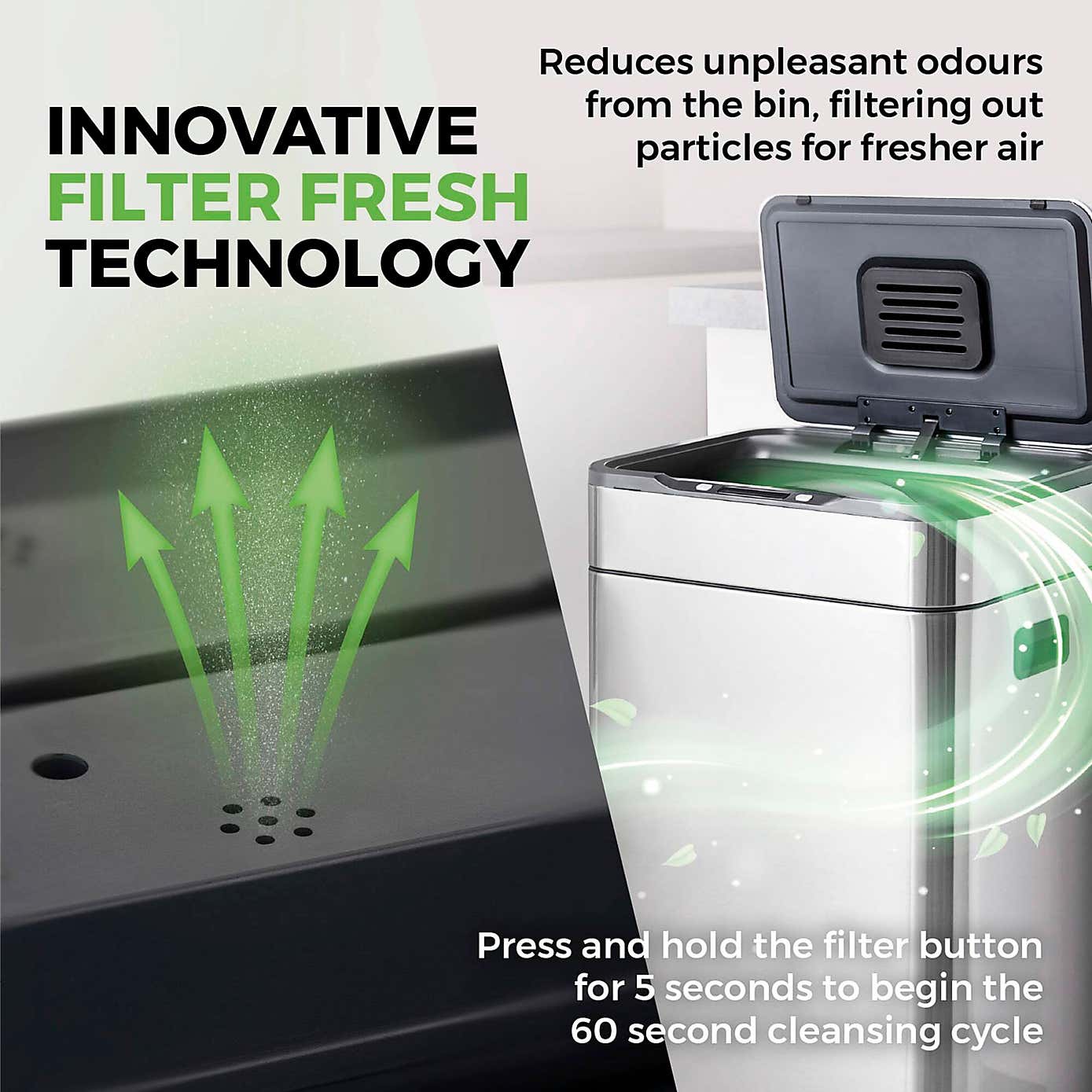 Tower 65L Ozone Sensor Bin