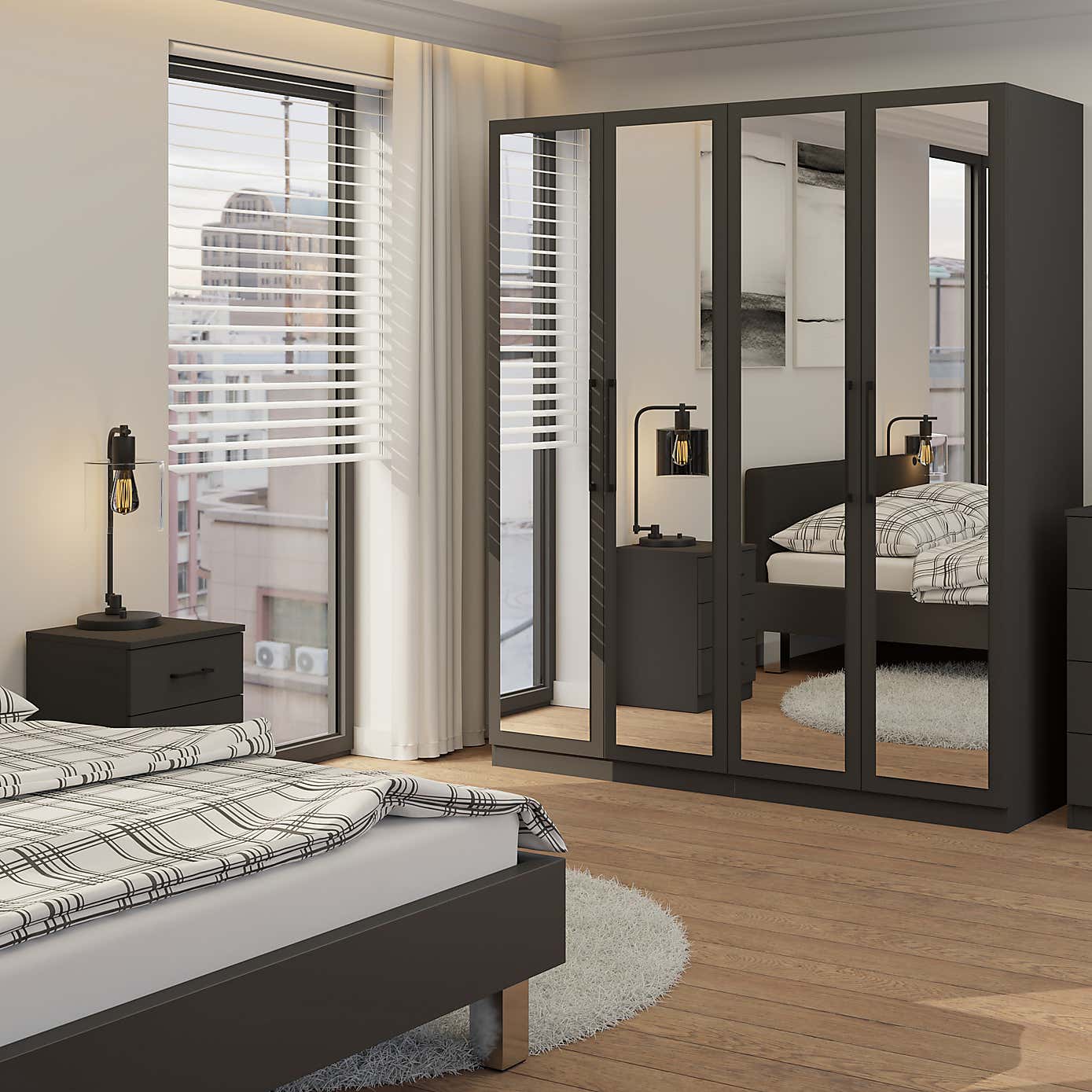 Foster 4 Door Wardrobe