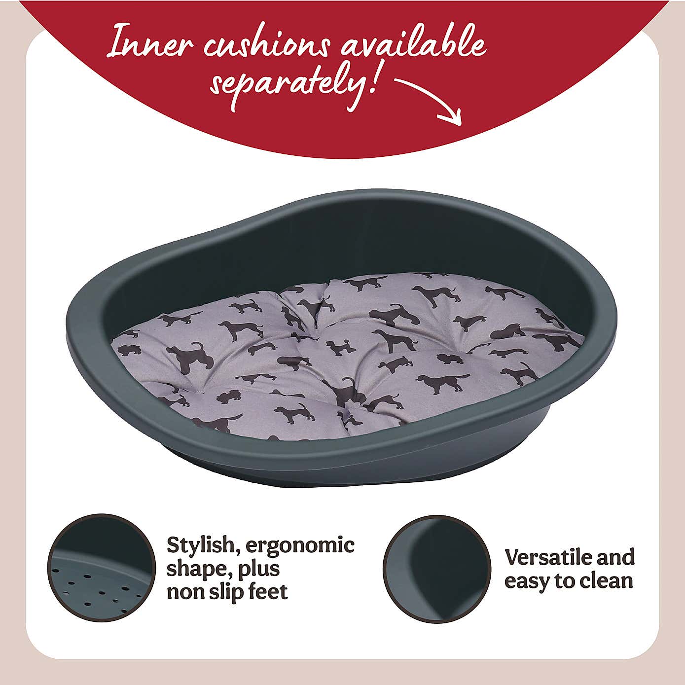 Rosewood Sonny Plastic Pet Bed