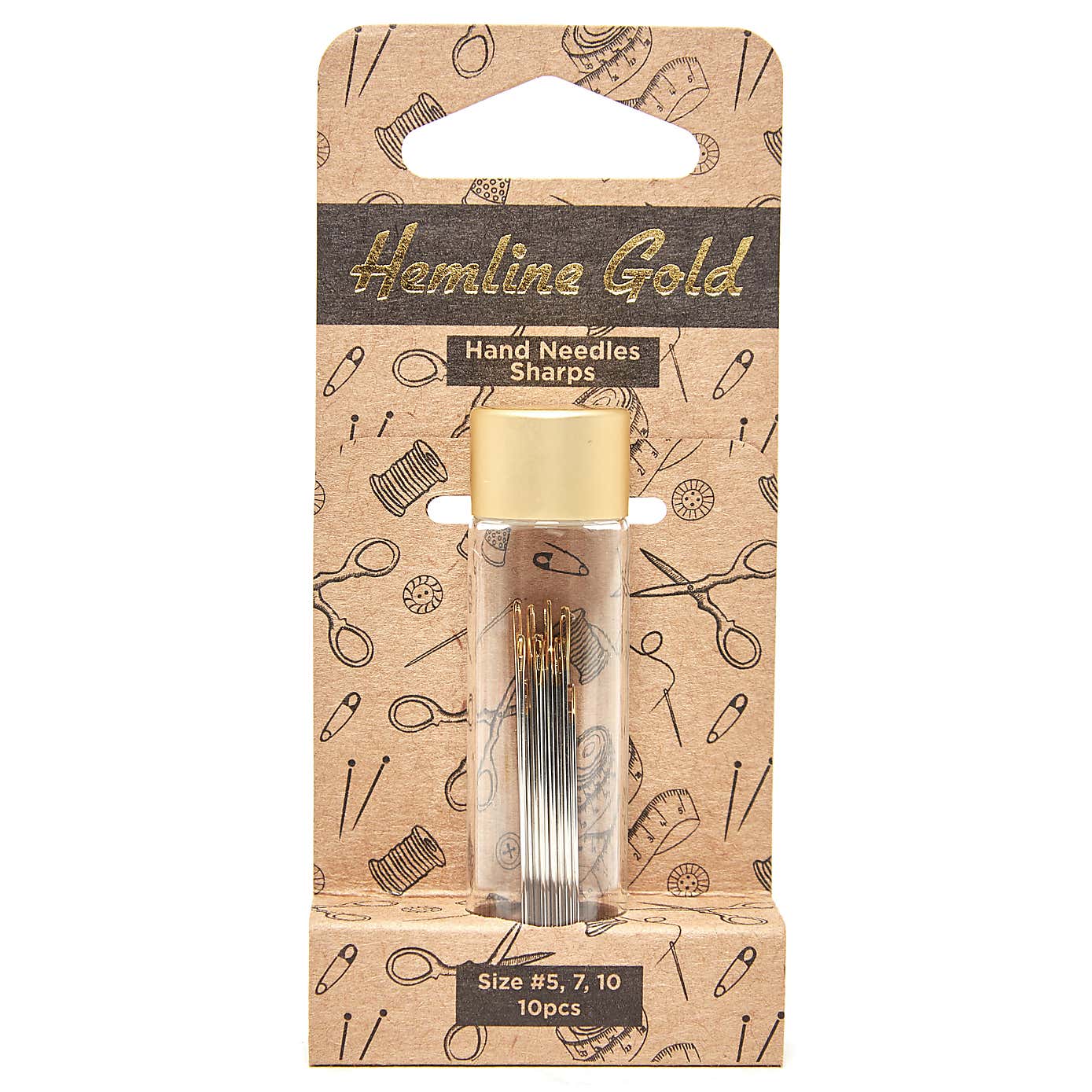Hemline Gold Premium Hand Sewing Sharps Needles