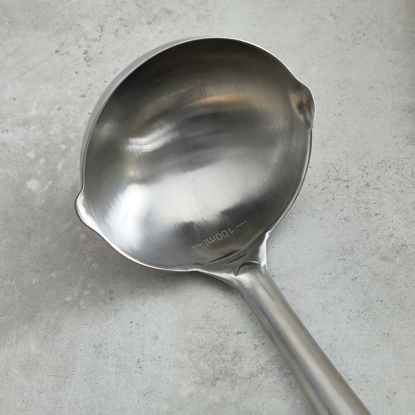 Professional Ladle with Measurements and Pouring Lip