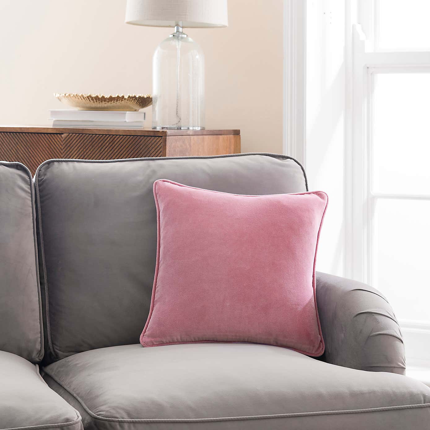 Clara Cotton Velvet Cushion