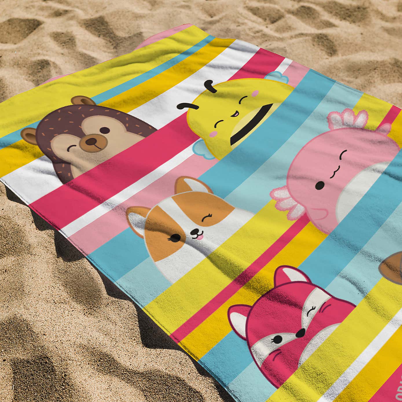 Squishmallows Cotton Beach Towel