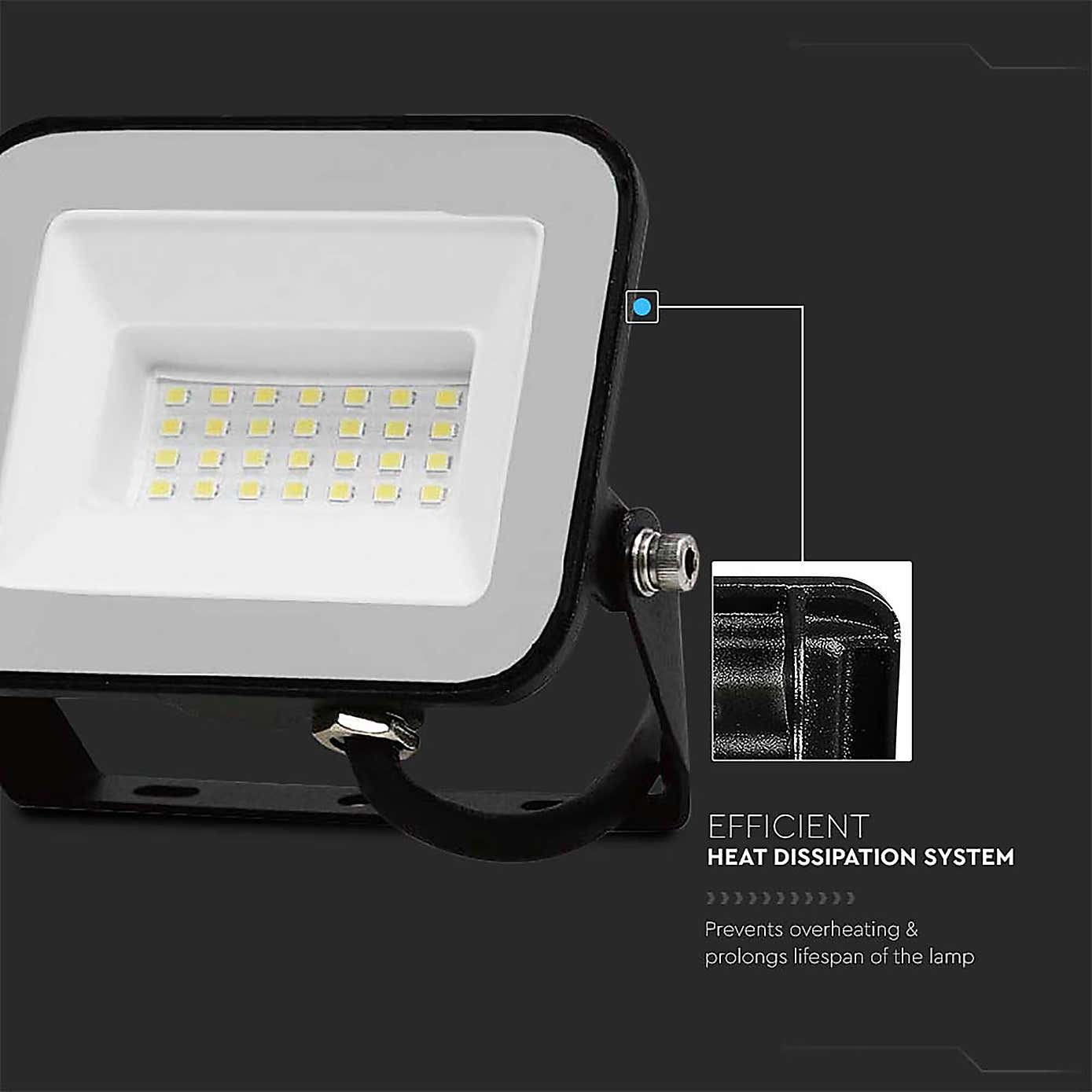 V-TAC 20W LED Floodlight Outdoor Wall Light