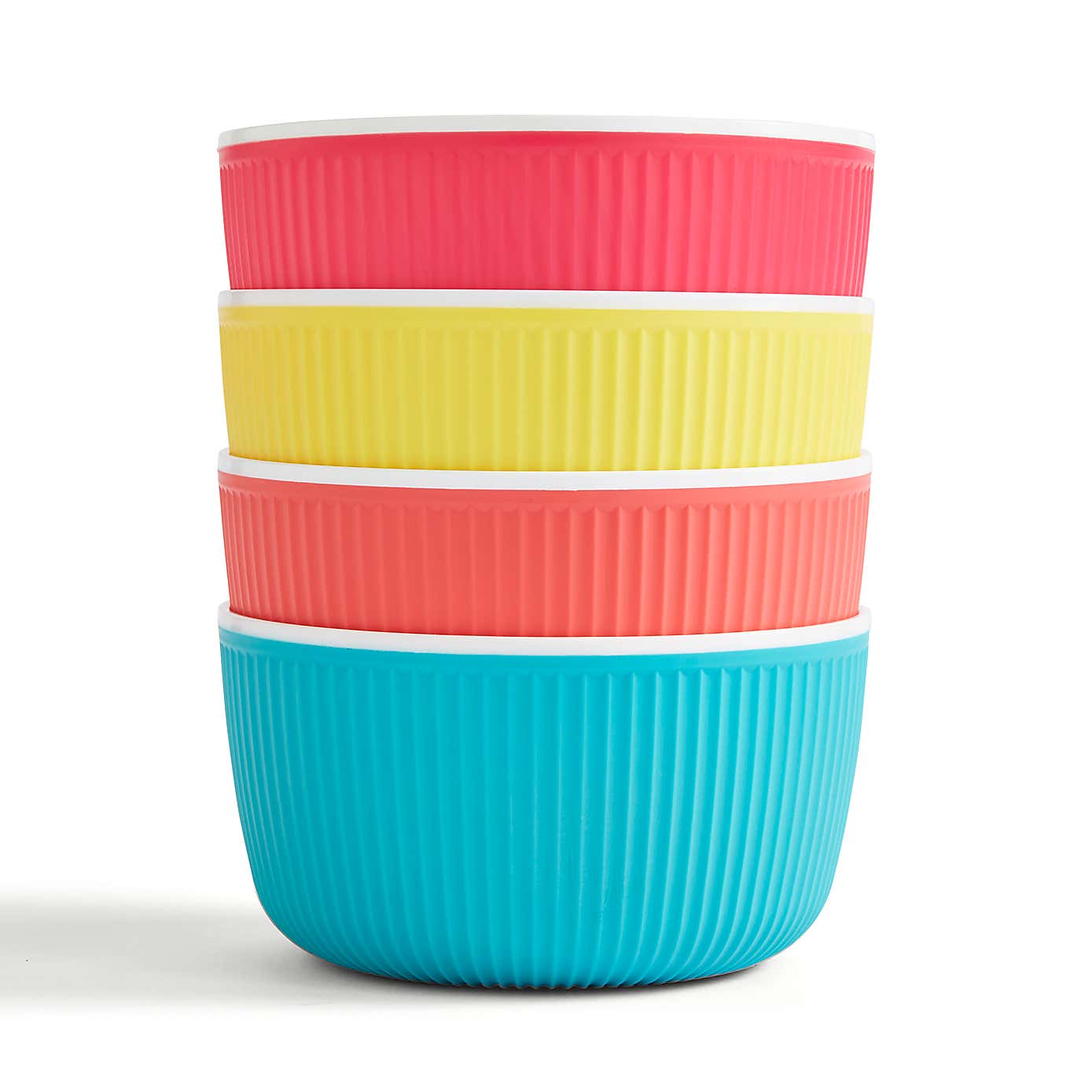 Set of 4 Brights Picnic Bowls