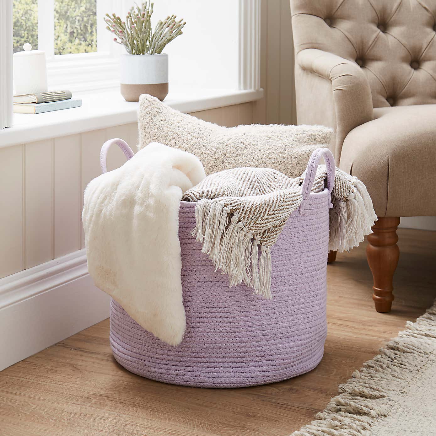 Large Fabric Storage Basket