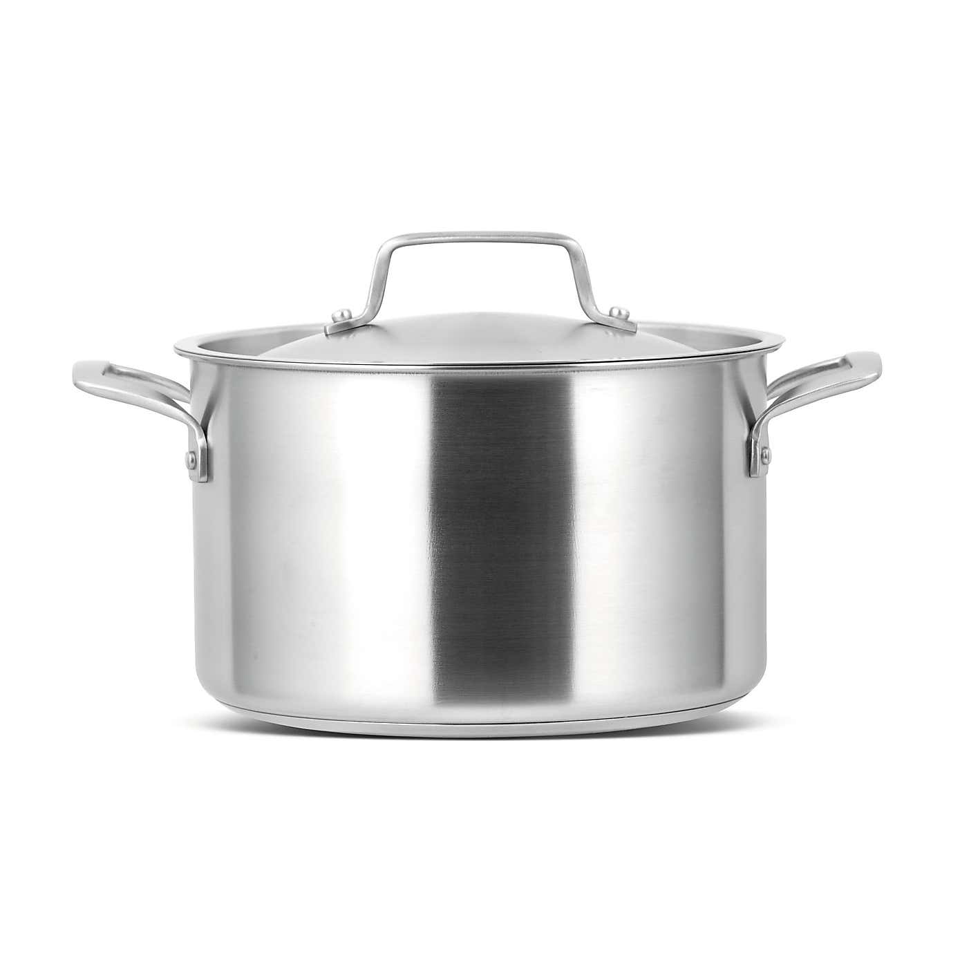 Gourmet Stainless Steel Stockpot with Lid, 24cm