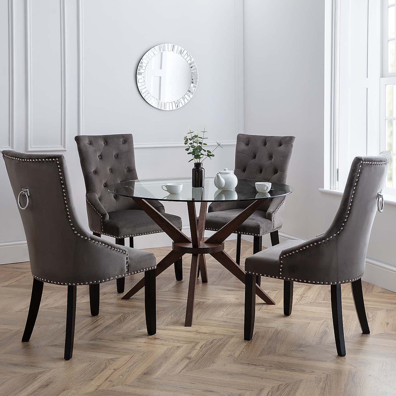 Veneto Set Of 2 Knockerback Dining Chairs