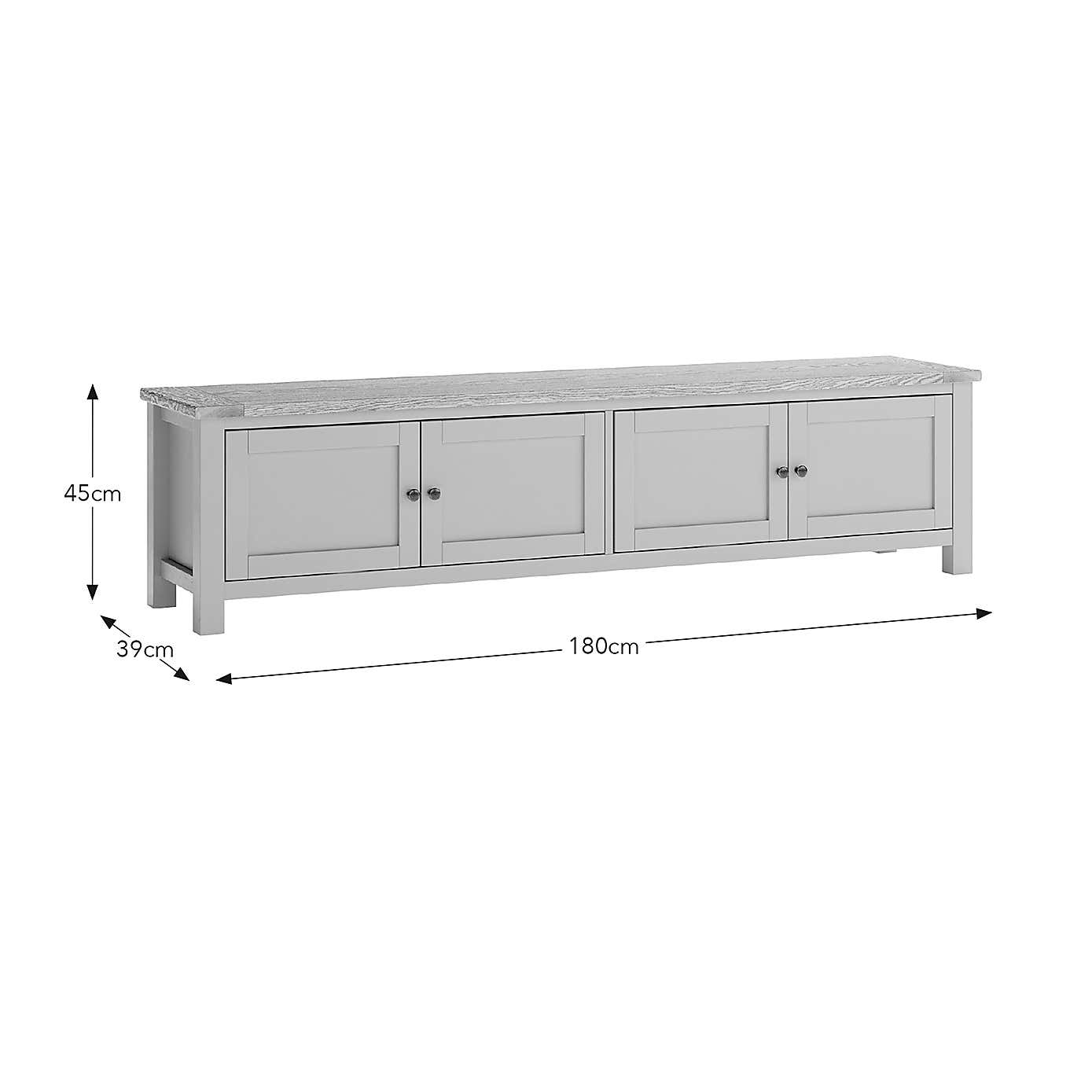 Olney Extra Wide TV Unit, Stone